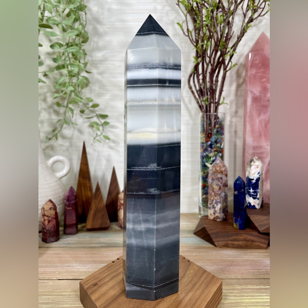 2265 Extra Large Tai Chi Jasper Crystal Tower - Picture 5 of 13